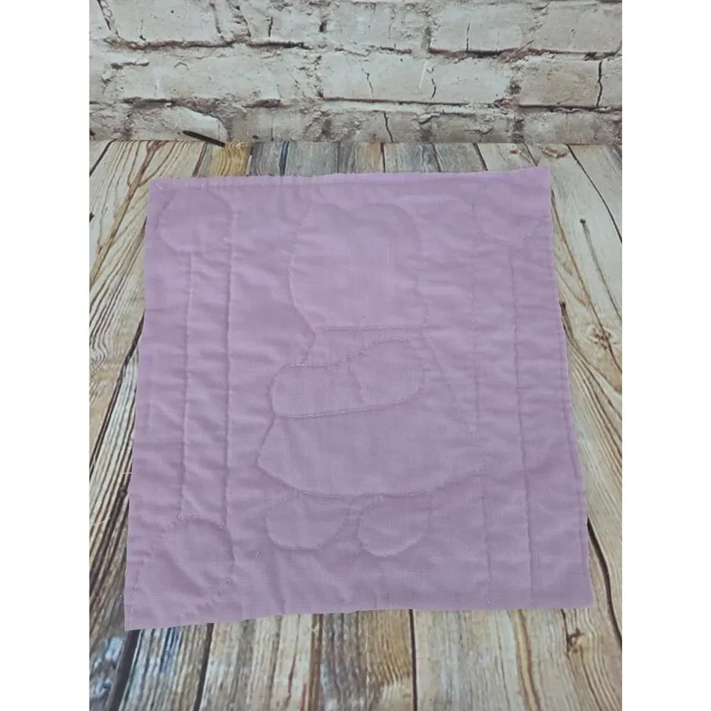 Vintage Cutter Quilt Piece 12” x 12” Sunbonnet Sue & Overall Sam Red Dress
